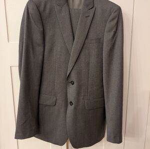 Men's Grey Calvin Klein Suit